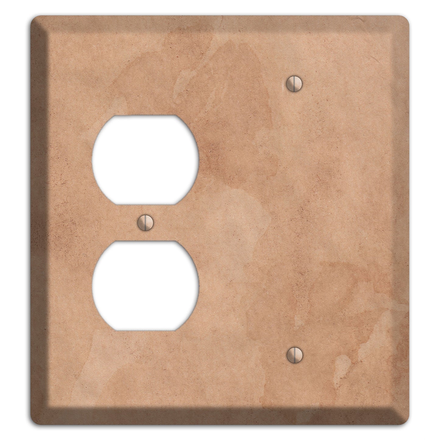 Aged Paper 3 Duplex / Blank Wallplate