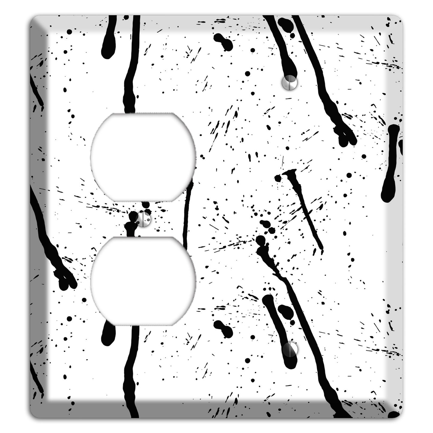 Ink Drips 4 Duplex / Blank Wallplate