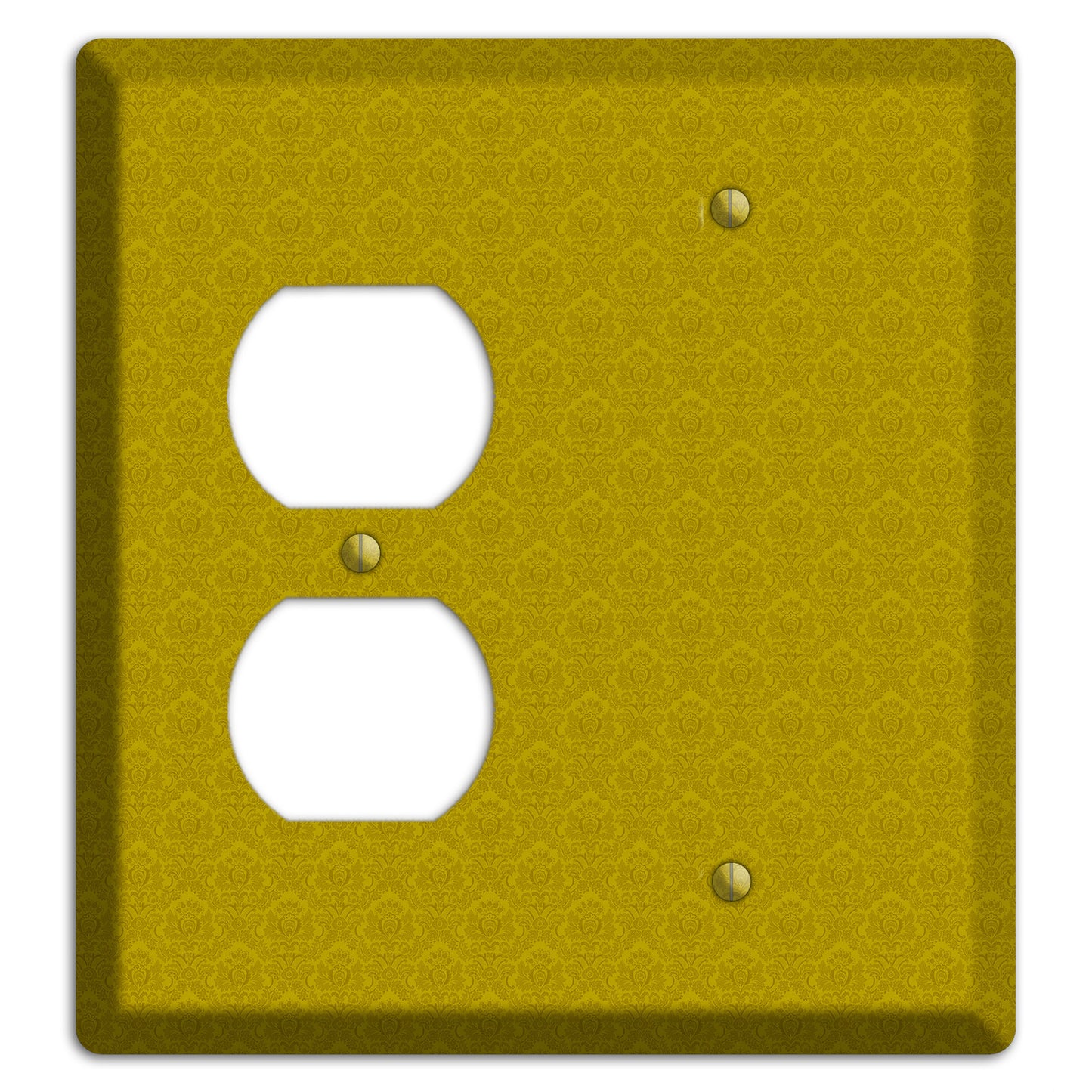 Mustard Cartouche Duplex / Blank Wallplate