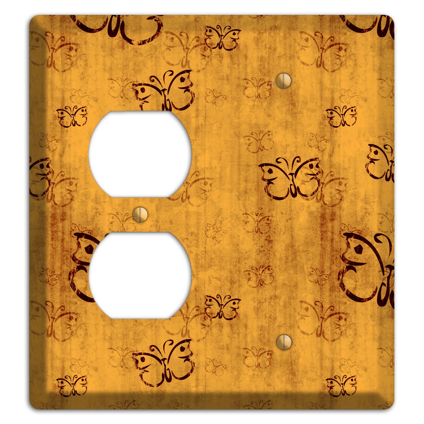 Mustard Butterfly Duplex / Blank Wallplate