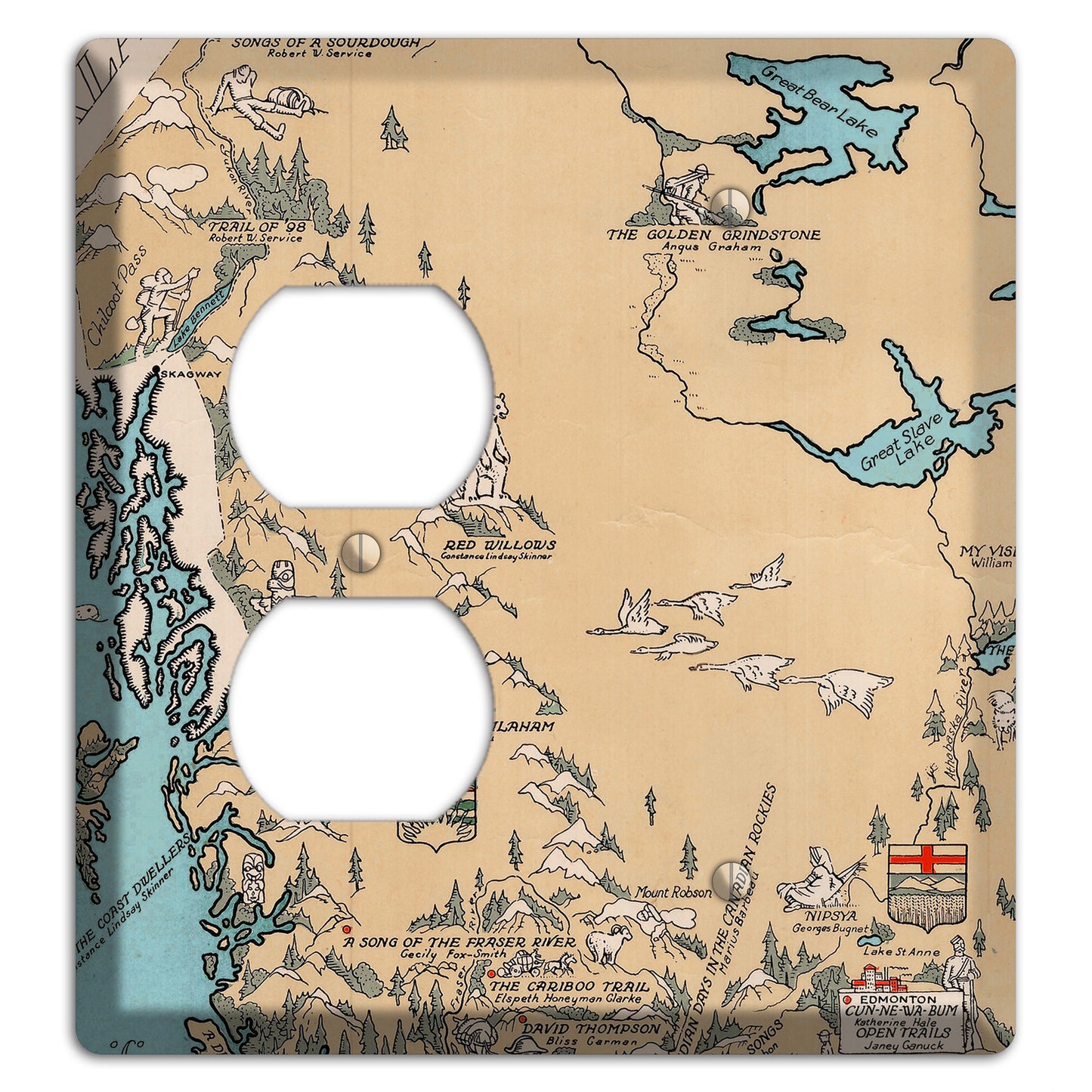 Map of Canada Duplex / Blank Wallplate