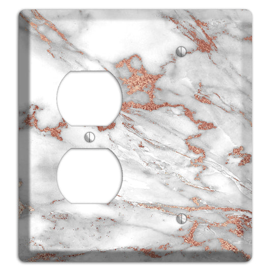 Sanguine Brown Marble 7 Duplex / Blank Wallplate