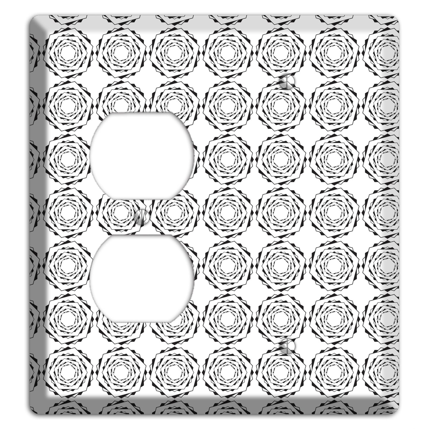 Hexagon Rotation Repeat Duplex / Blank Wallplate