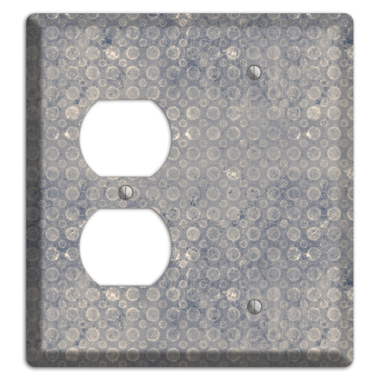 Grey Circles Duplex / Blank Wallplate