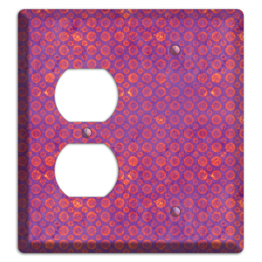 Purple and Pink Circles Duplex / Blank Wallplate