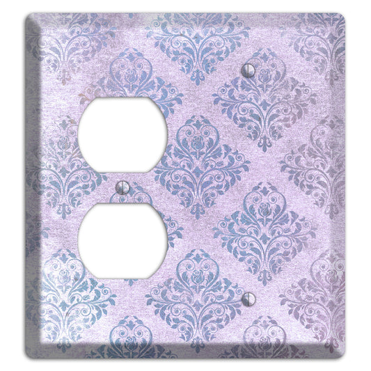 Logan Whimsical Damask Duplex / Blank Wallplate