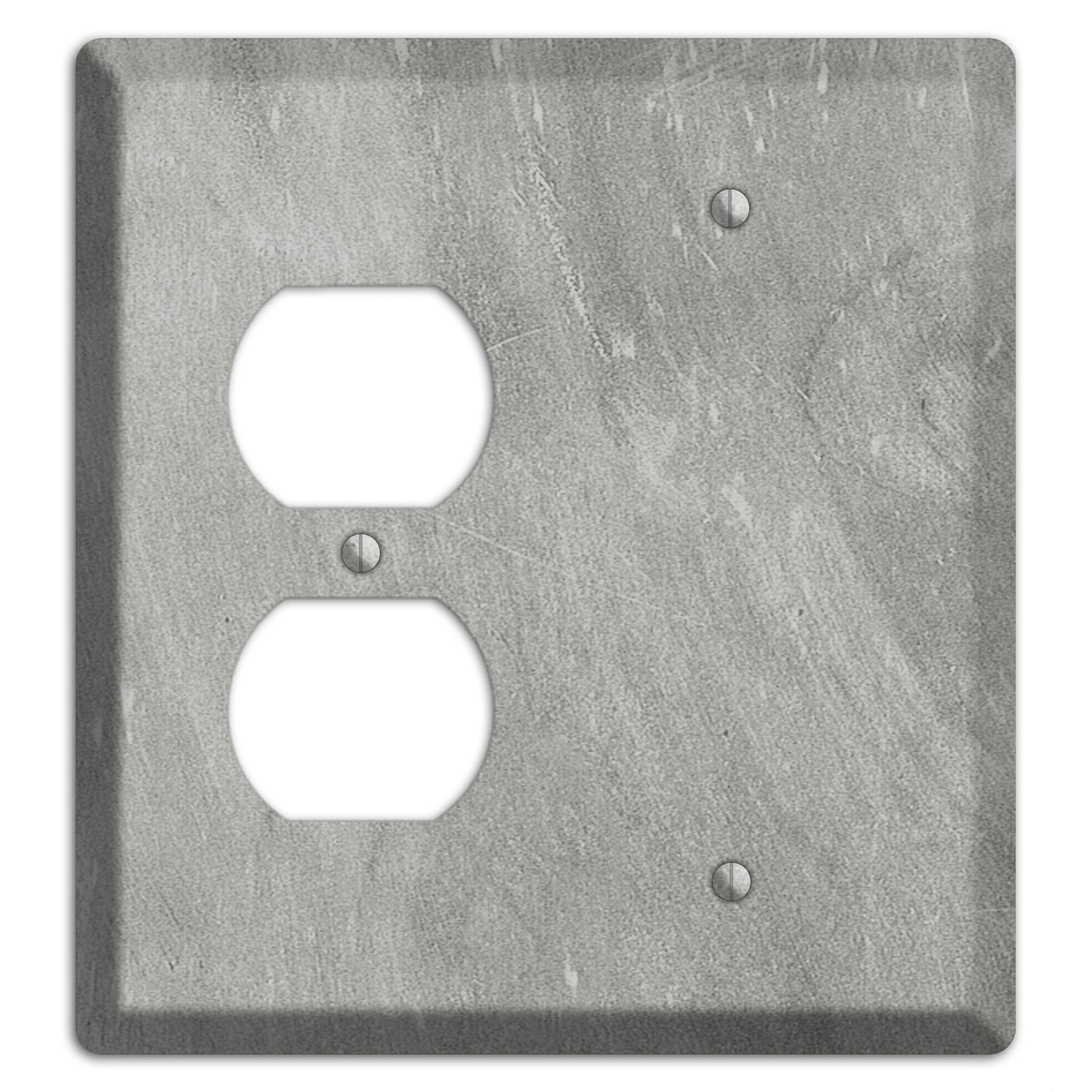 Chalk Grey Duplex / Blank Wallplate