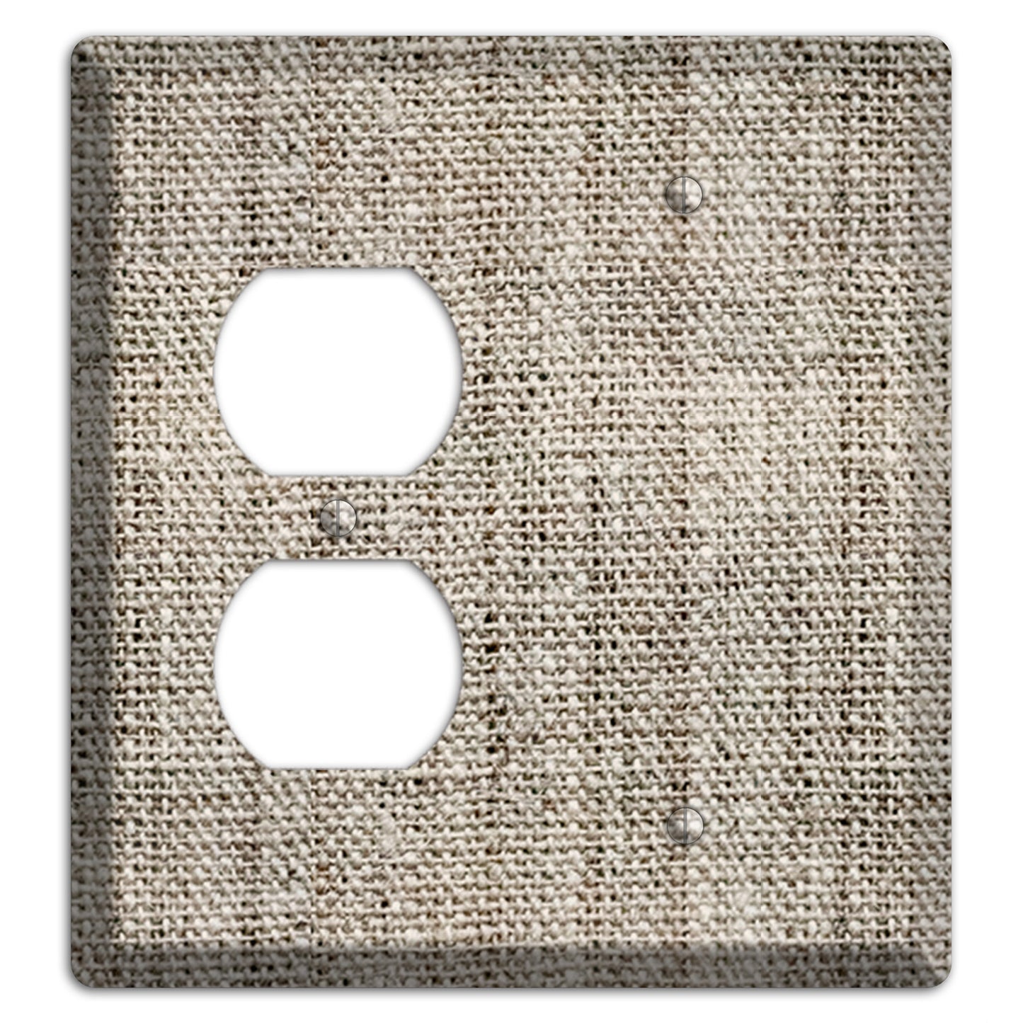 Niagara Burlap Duplex / Blank Wallplate