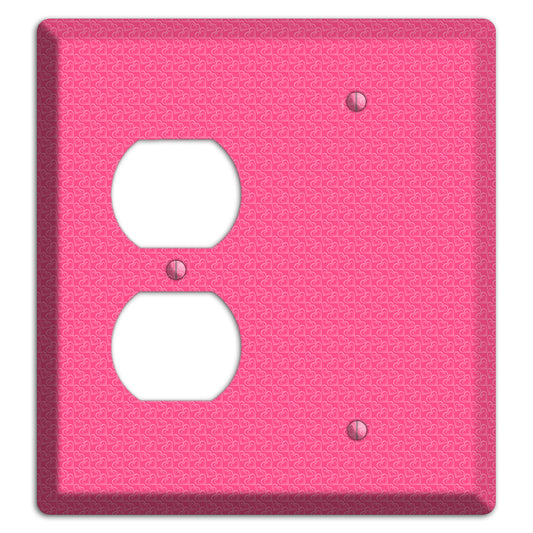 Tiny Pink Hearts Duplex / Blank Wallplate