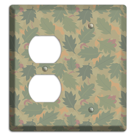 Wine Leaf Camo Duplex / Blank Wallplate