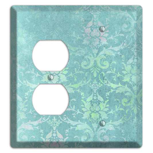 Logan Whimsical Damask Duplex / Blank Wallplate