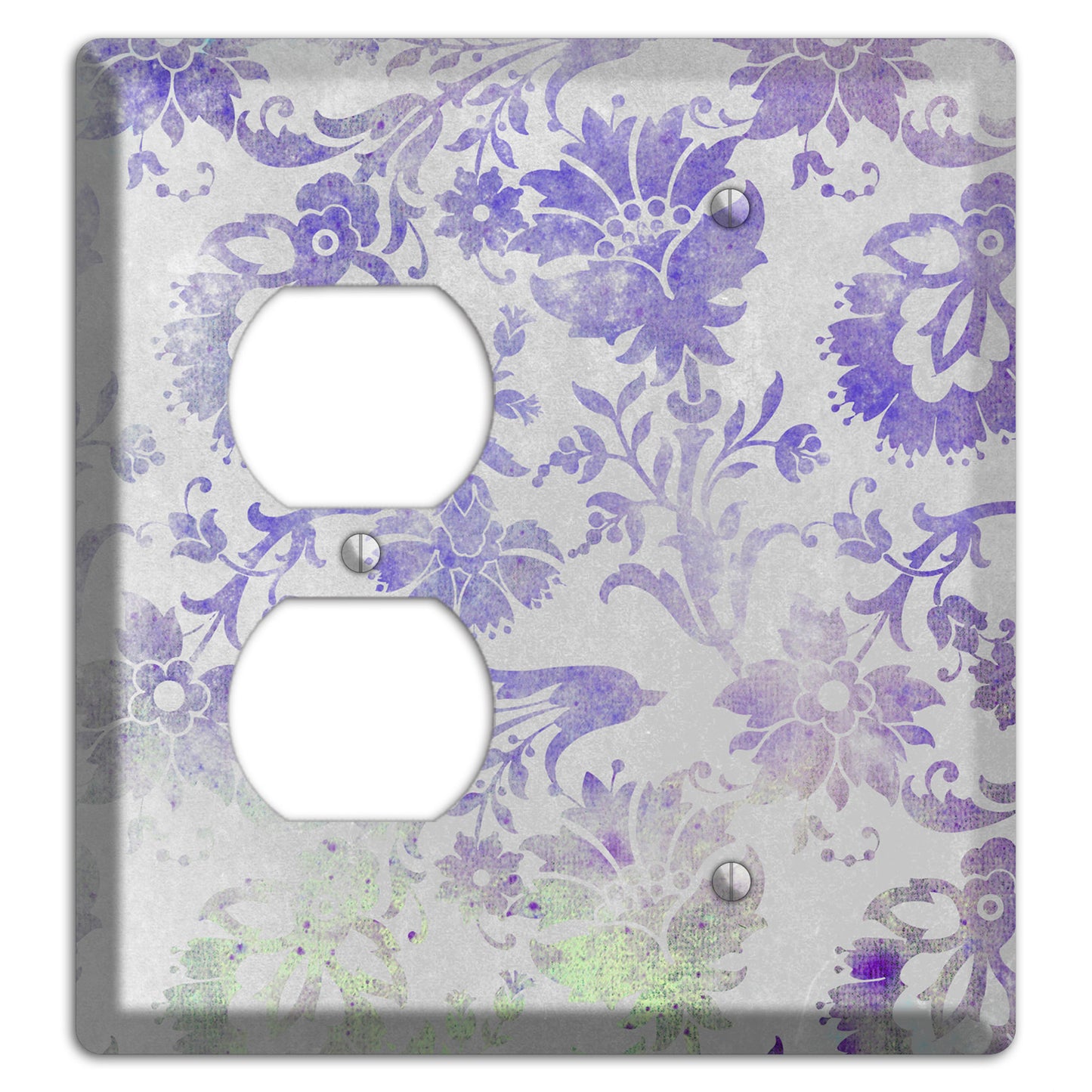 Chatelle Whimsical Damask Duplex / Blank Wallplate