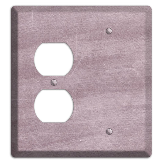 Chalk Light Maroon Duplex / Blank Wallplate