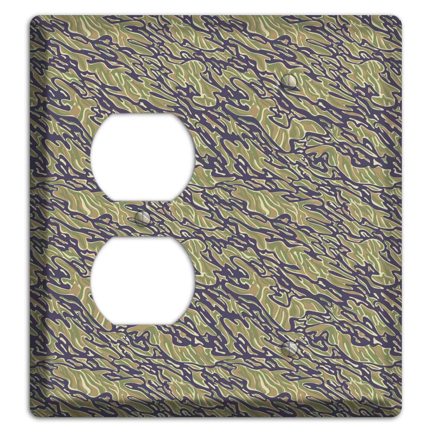 Vietnam Tiger 2 Camo Duplex / Blank Wallplate