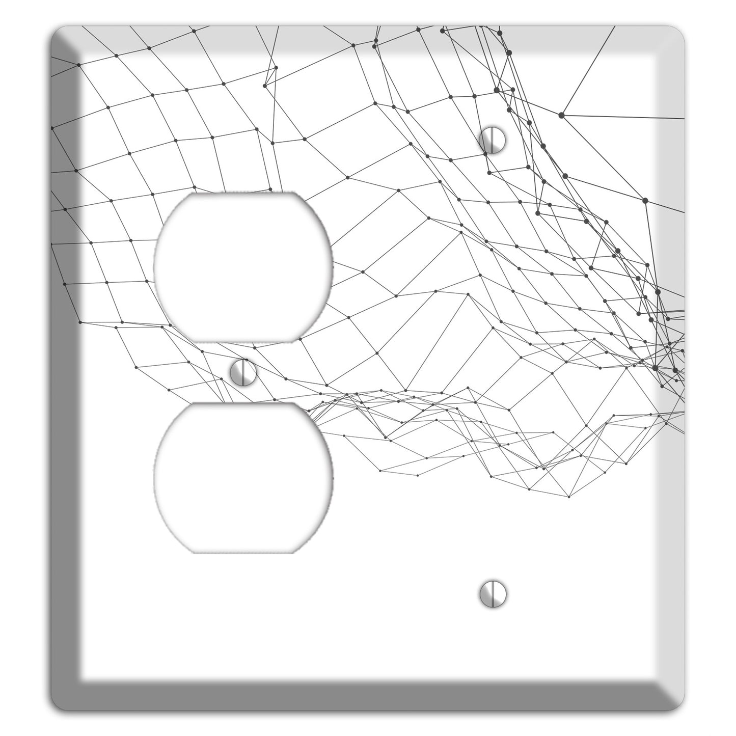 Linear I Duplex / Blank Wallplate