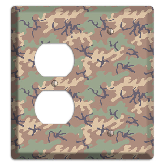 Jungle 1968 Camo Duplex / Blank Wallplate