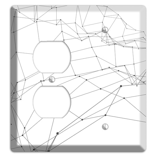 Linear D Duplex / Blank Wallplate