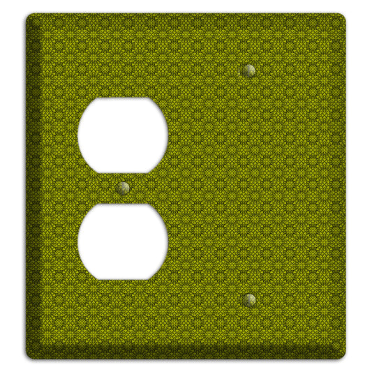 Multi Green Foulard Duplex / Blank Wallplate