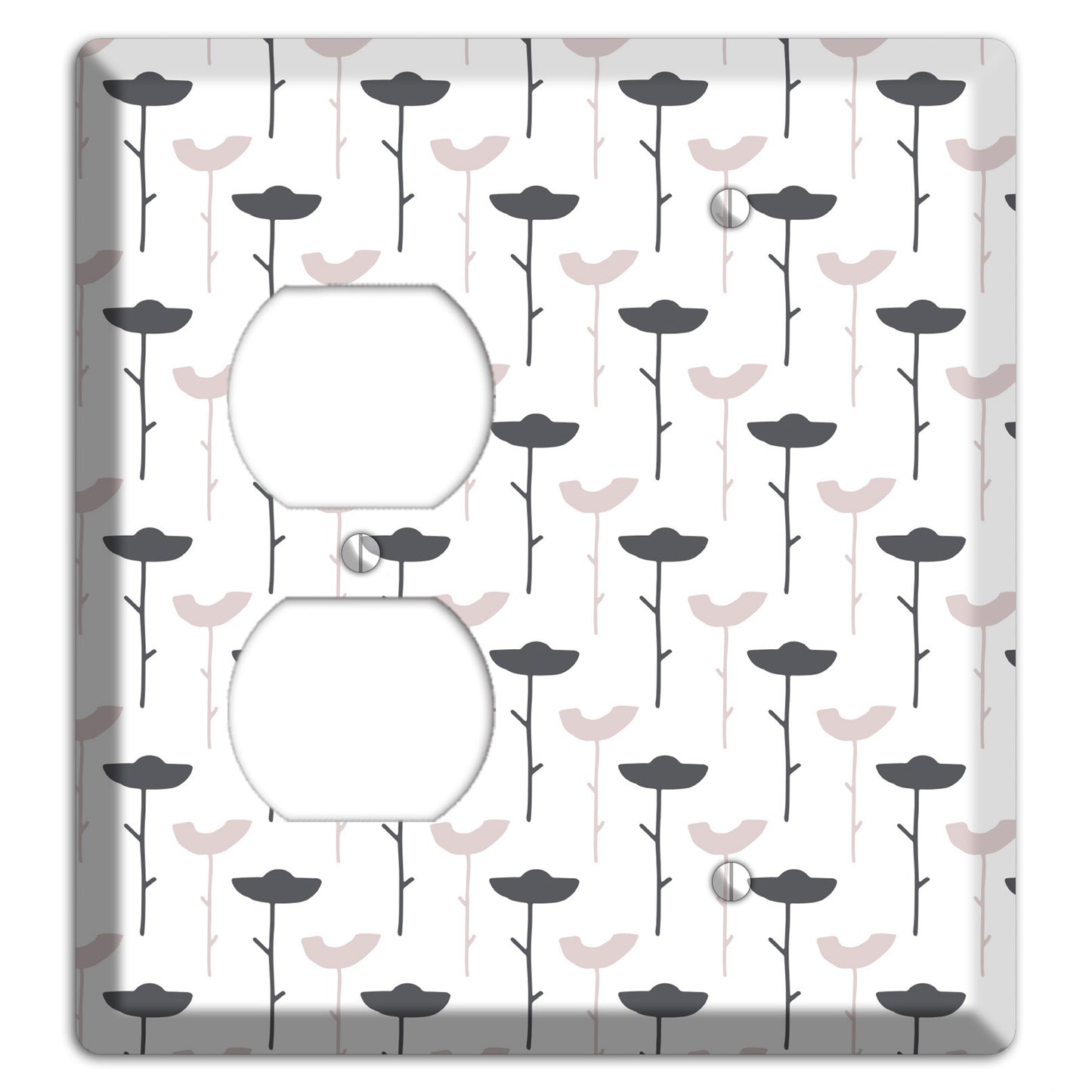 Abstract 6 Duplex / Blank Wallplate