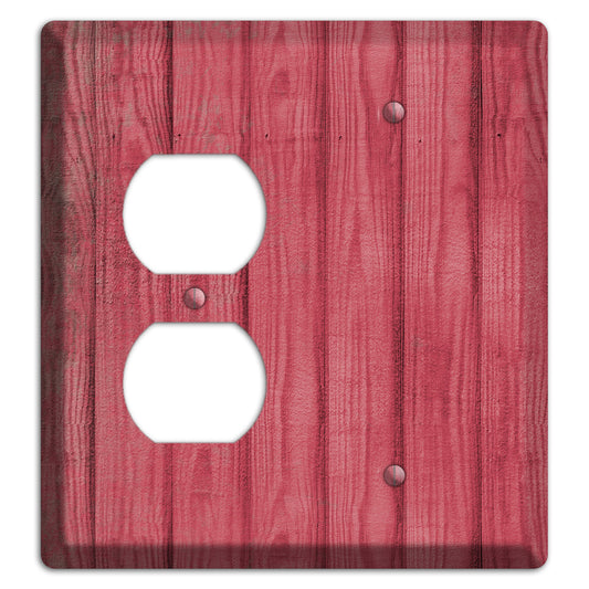 Fuzzy Wuzzy Weathered Wood Duplex / Blank Wallplate