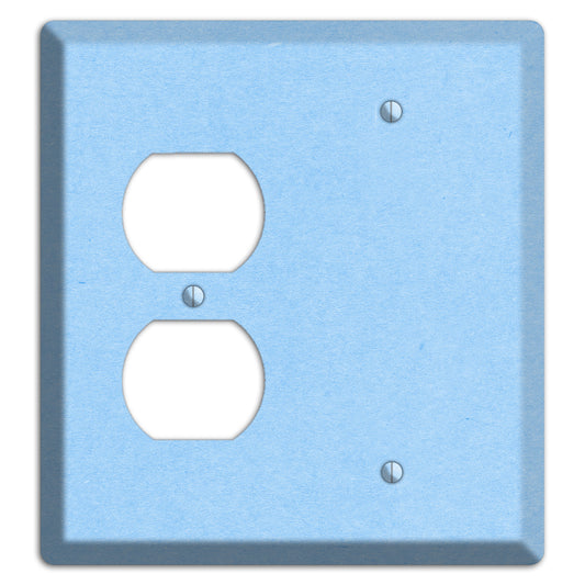 Light Sky Blue Kraft Duplex / Blank Wallplate