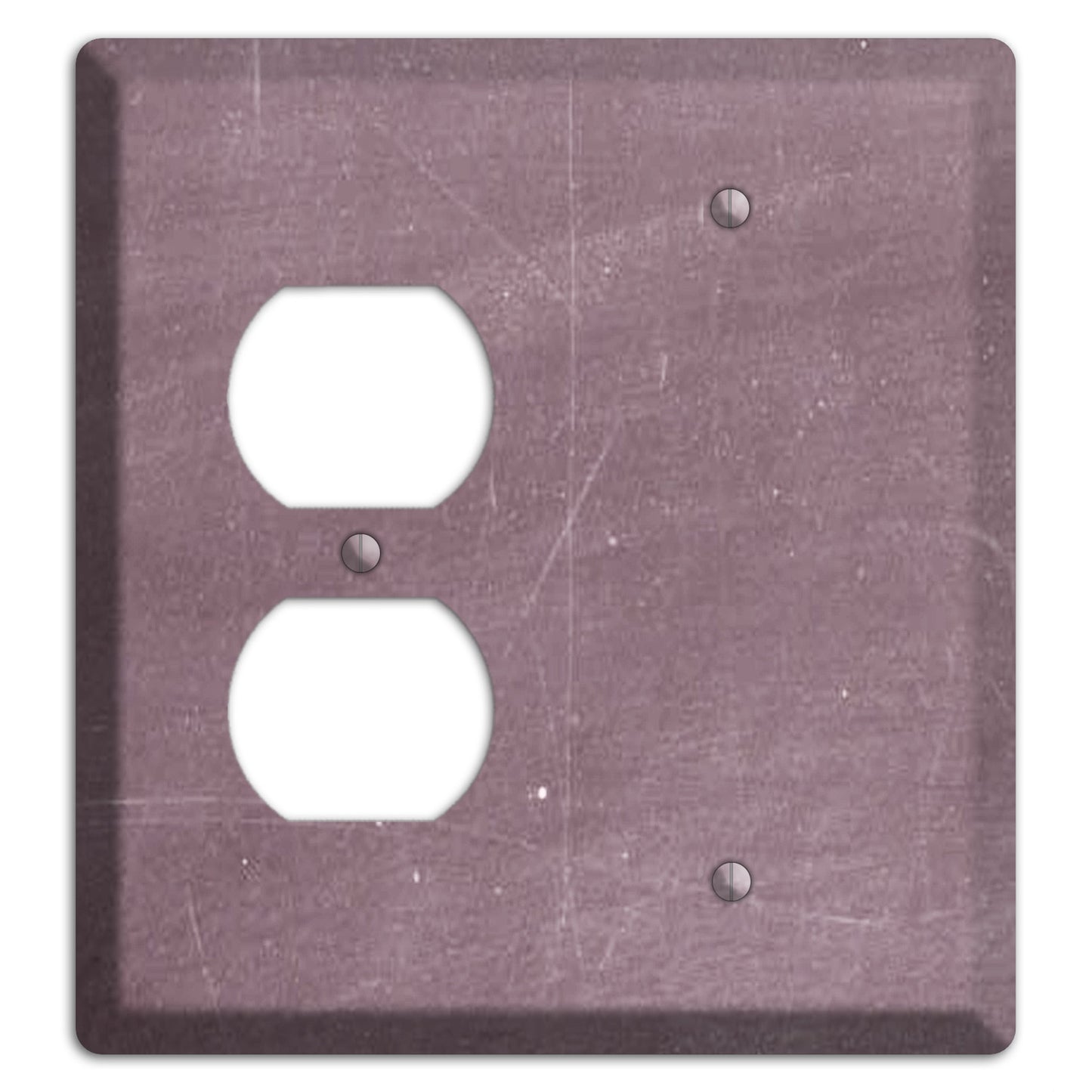 Chalk Maroon Duplex / Blank Wallplate