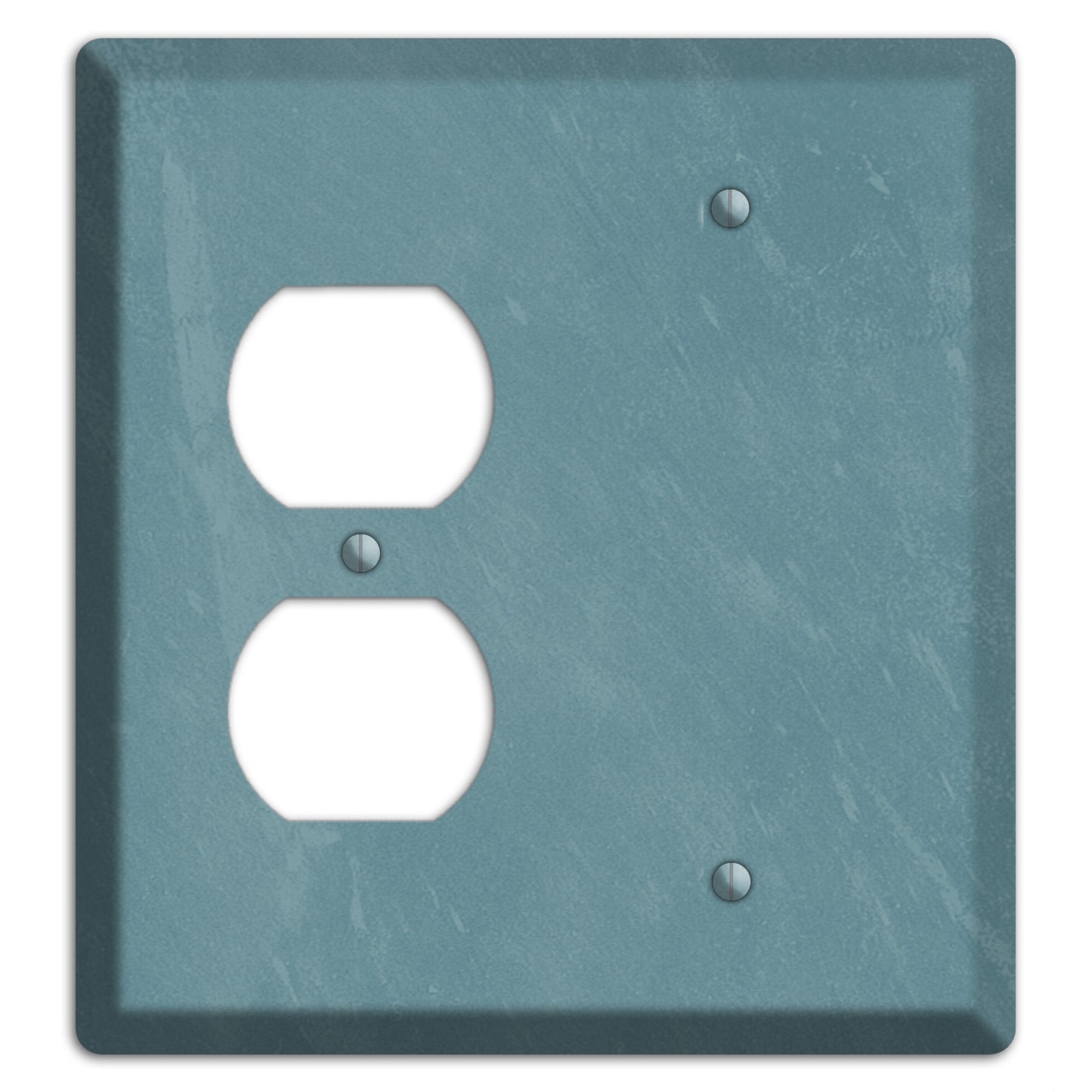 Chalk Teal Duplex / Blank Wallplate