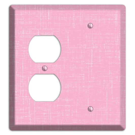 Chantilly Pink Texture Duplex / Blank Wallplate