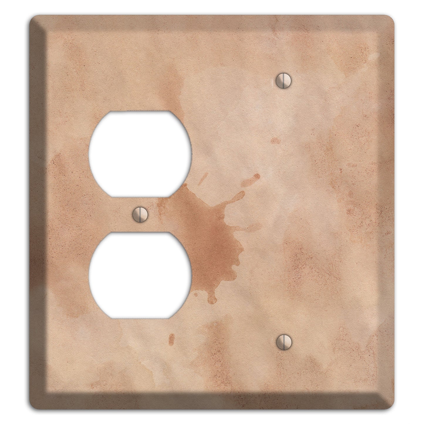 Aged Paper 2 Duplex / Blank Wallplate