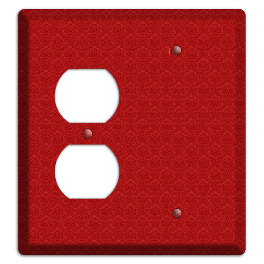 Red Cartouche Duplex / Blank Wallplate