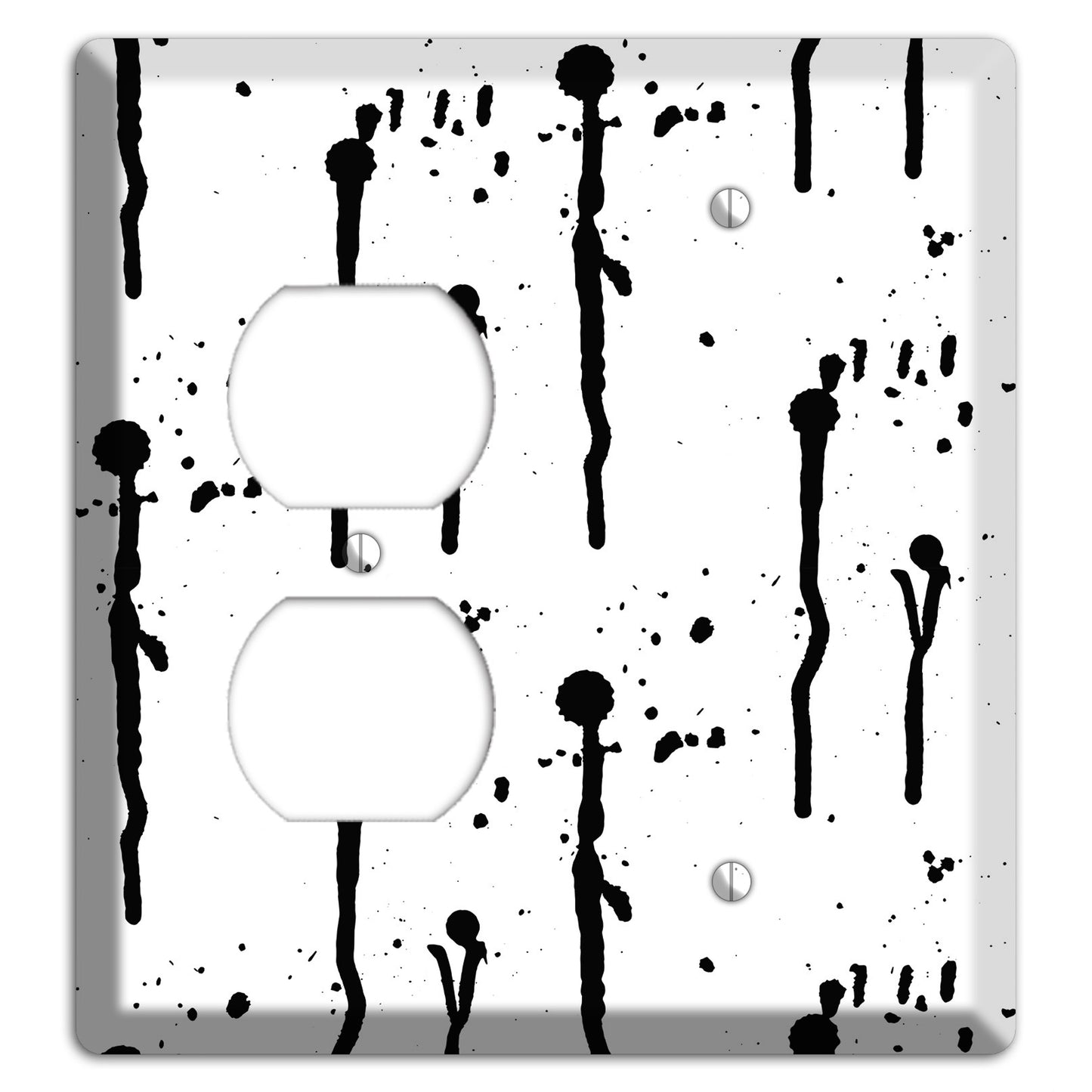 Ink Drips 5 Duplex / Blank Wallplate