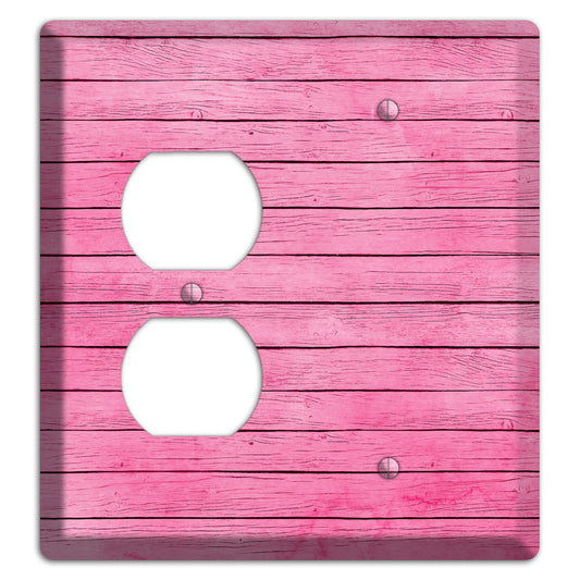 Carissma Pink Texture Duplex / Blank Wallplate