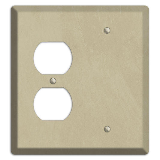 Chalk Beige Duplex / Blank Wallplate