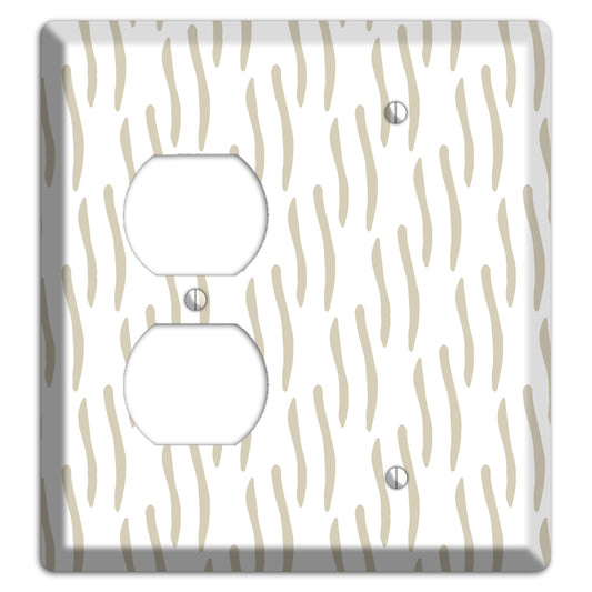 Simple Scandanavian Style J Duplex / Blank Wallplate