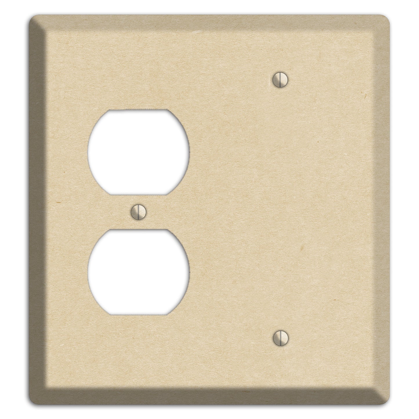 Double Pearl Lusta Kraft Duplex / Blank Wallplate