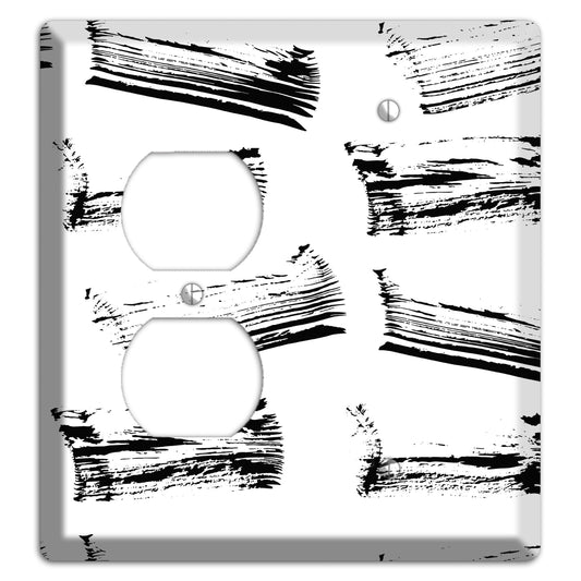 Ink Brushstrokes 1 Duplex / Blank Wallplate