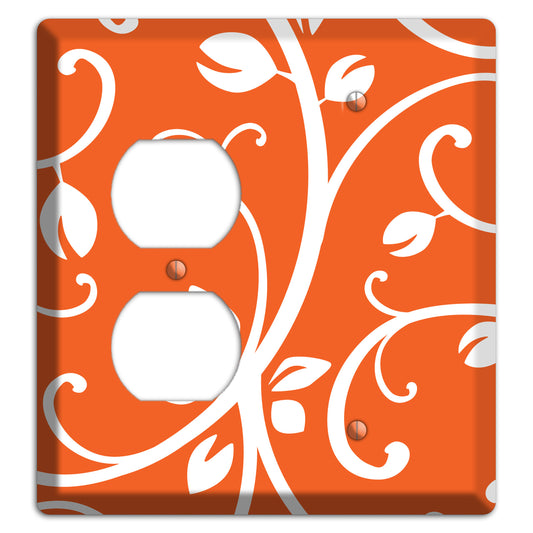 Red Bud Sprig Duplex / Blank Wallplate