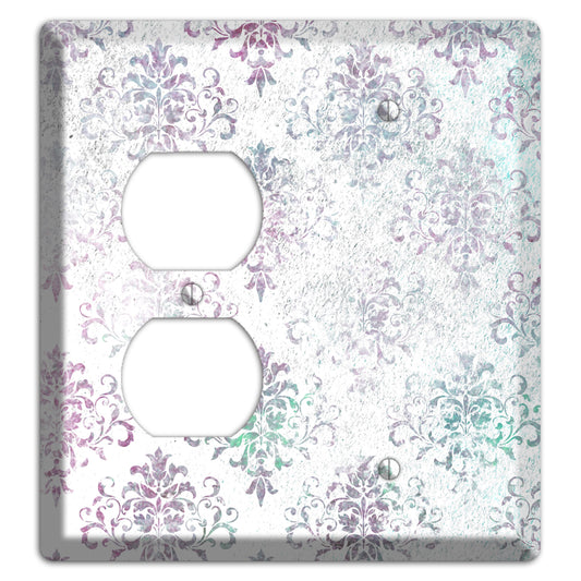 Tiara Whimsical Damask Duplex / Blank Wallplate