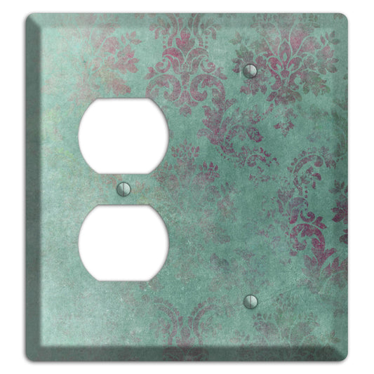 Corduroy Whimsical Damask Duplex / Blank Wallplate