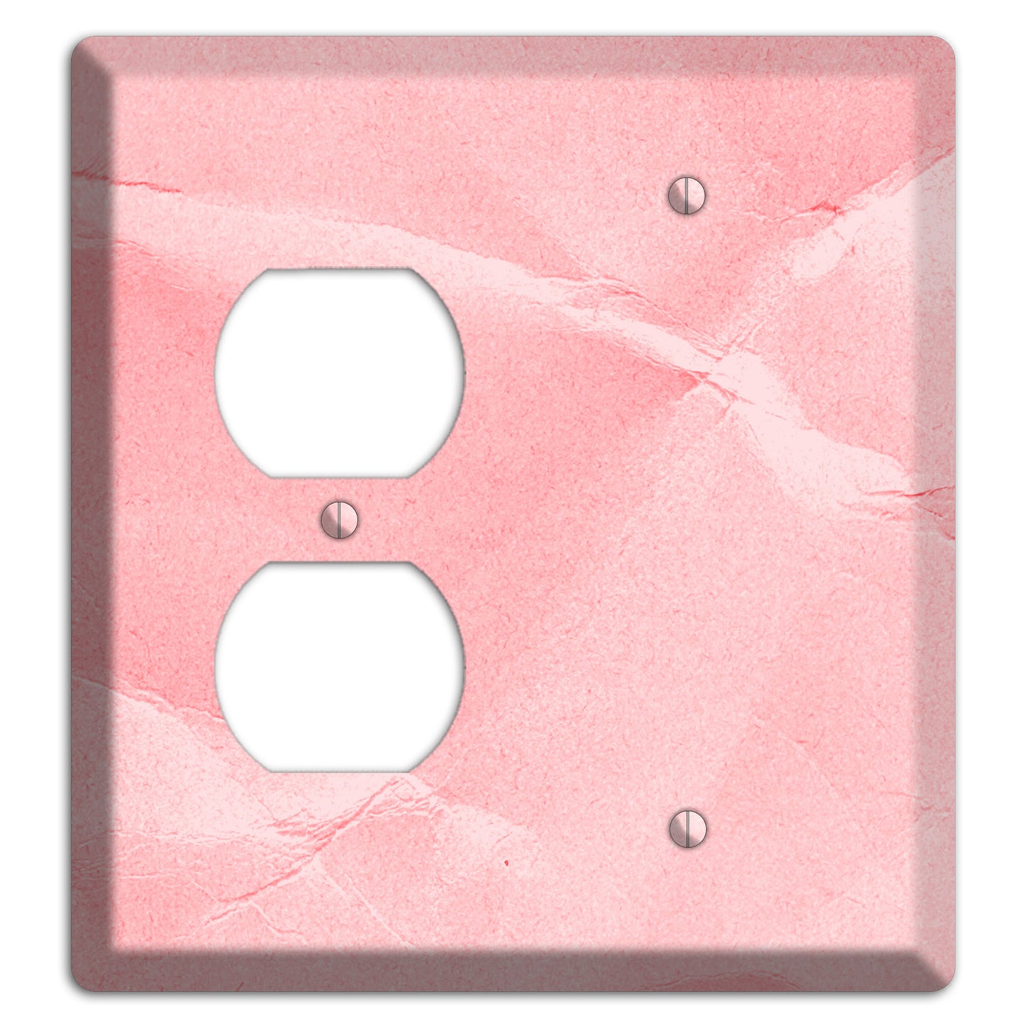 Pink Soft Coral Duplex / Blank Wallplate