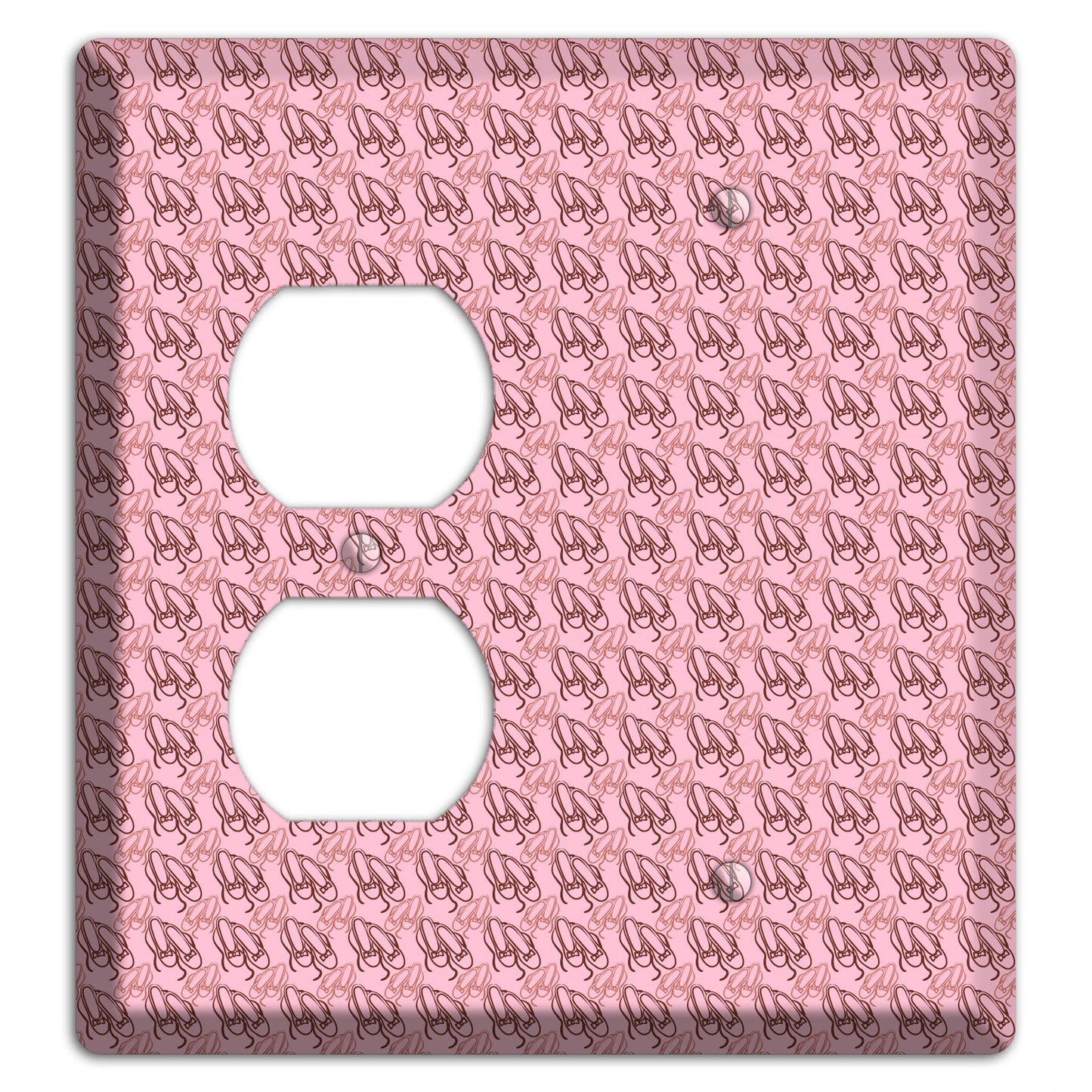 Pink Ballet Slippers Duplex / Blank Wallplate