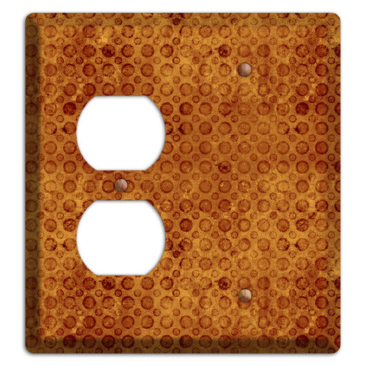 Maroon Circles Duplex / Blank Wallplate