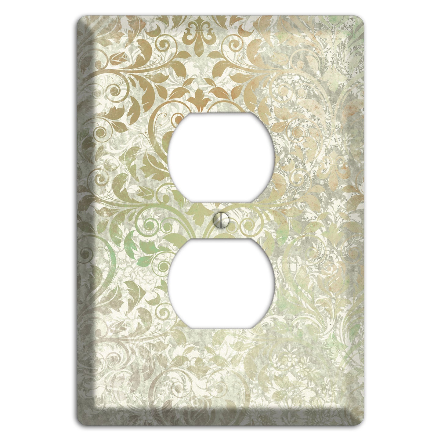 Tana Whimsical Damask Duplex Outlet Wallplate