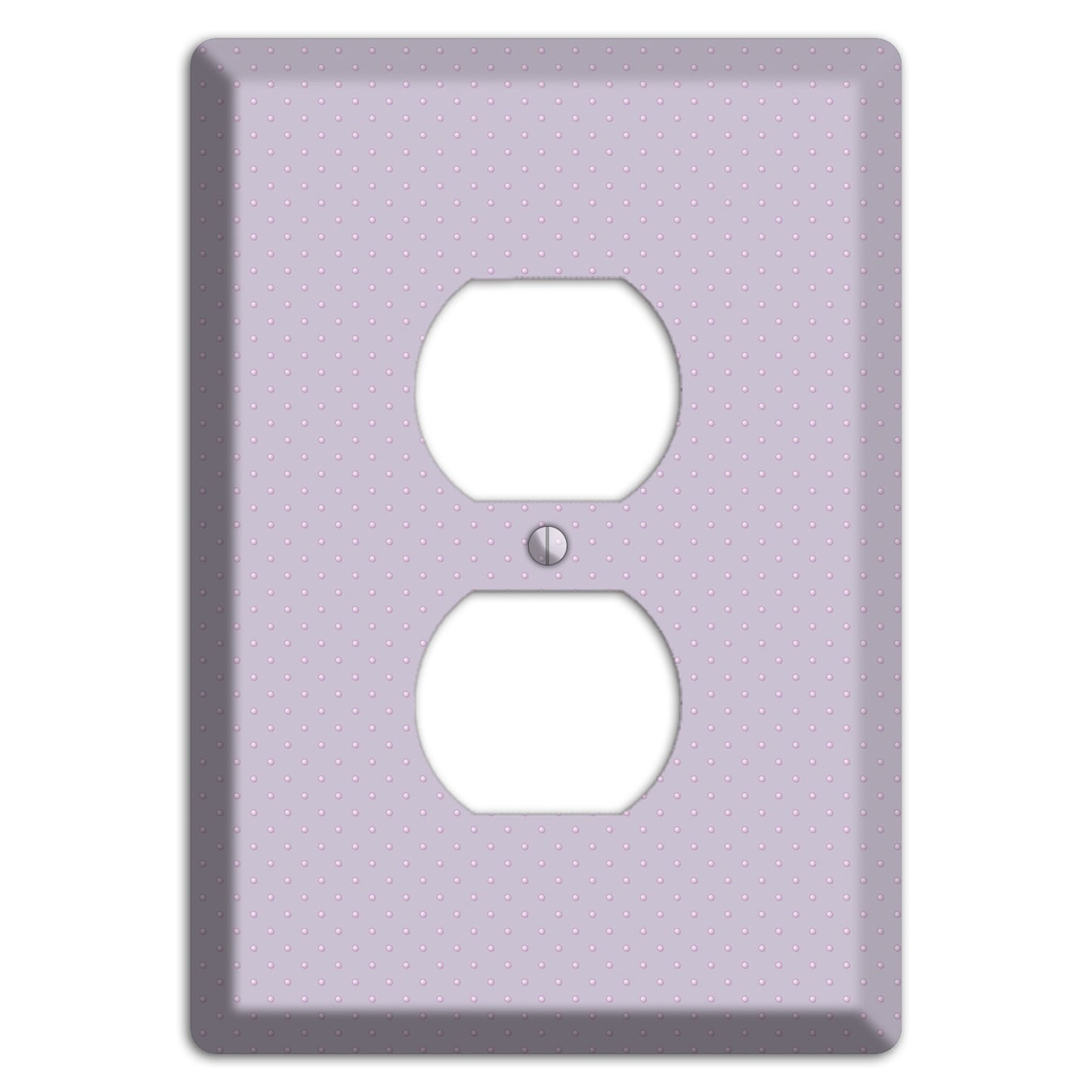 Lavende with Tiny Dots Duplex Outlet Wallplate