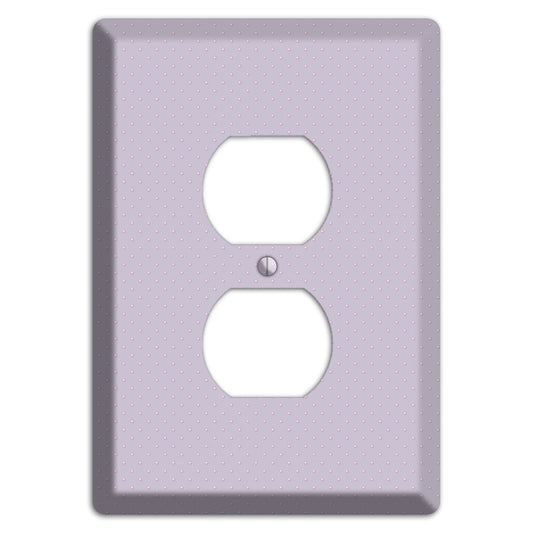 Lavende with Tiny Dots Duplex Outlet Wallplate