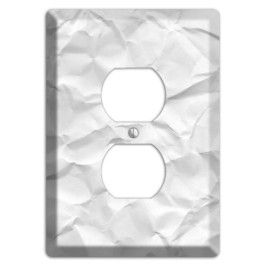 Alto Crinkled Paper Duplex Outlet Wallplate