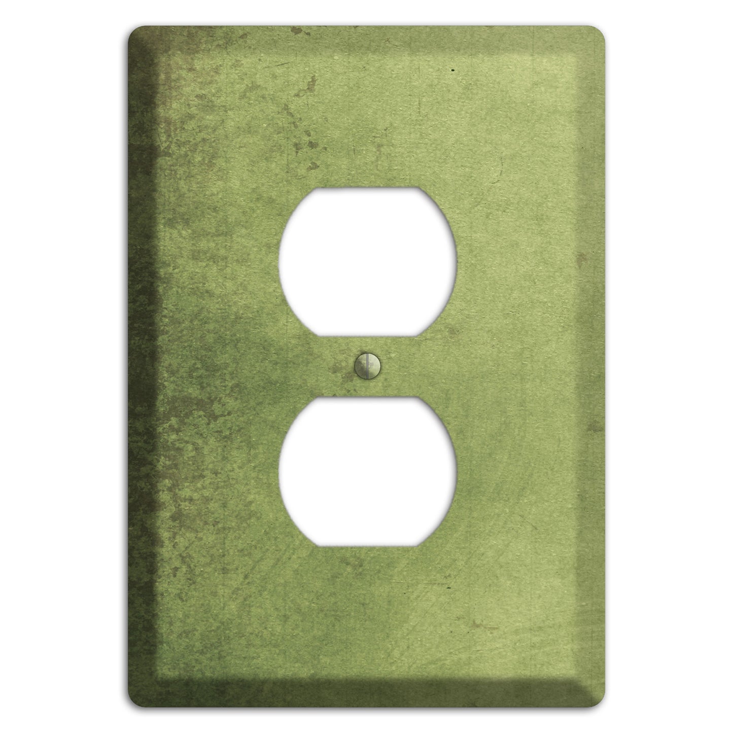 Green Smoke Vintage Grunge Duplex Outlet Wallplate