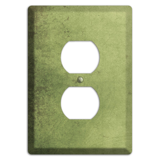 Green Smoke Vintage Grunge Duplex Outlet Wallplate