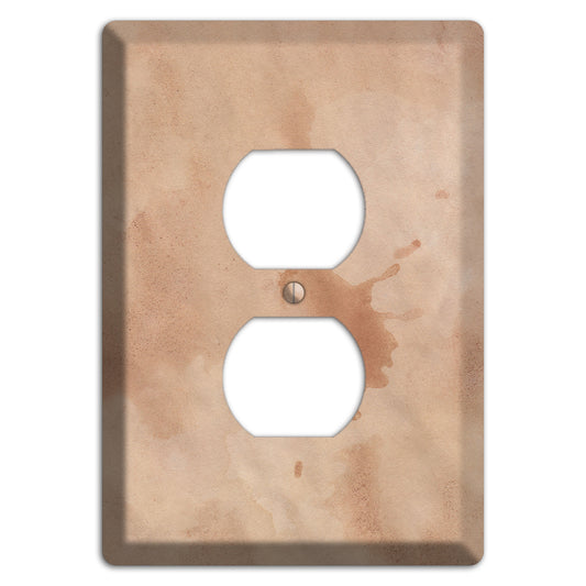 Aged Paper 2 Duplex Outlet Wallplate