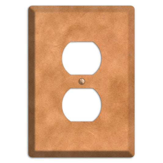 Aged Paper 8 Duplex Outlet Wallplate